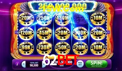 Biblioteca de slots populares na 62Bet